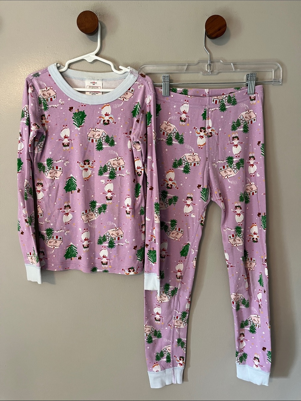 Hanna Andersson Holiday Pajamas Organic Cotton Size 8